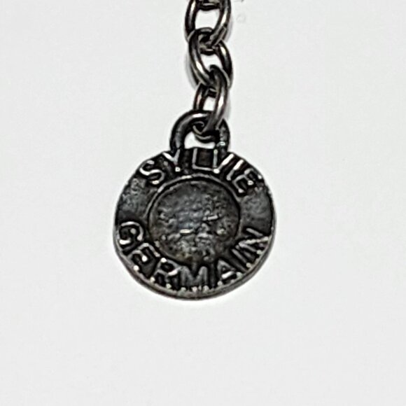 Sylvie Germain black & pewter Modernist necklace - Picture 6 of 9